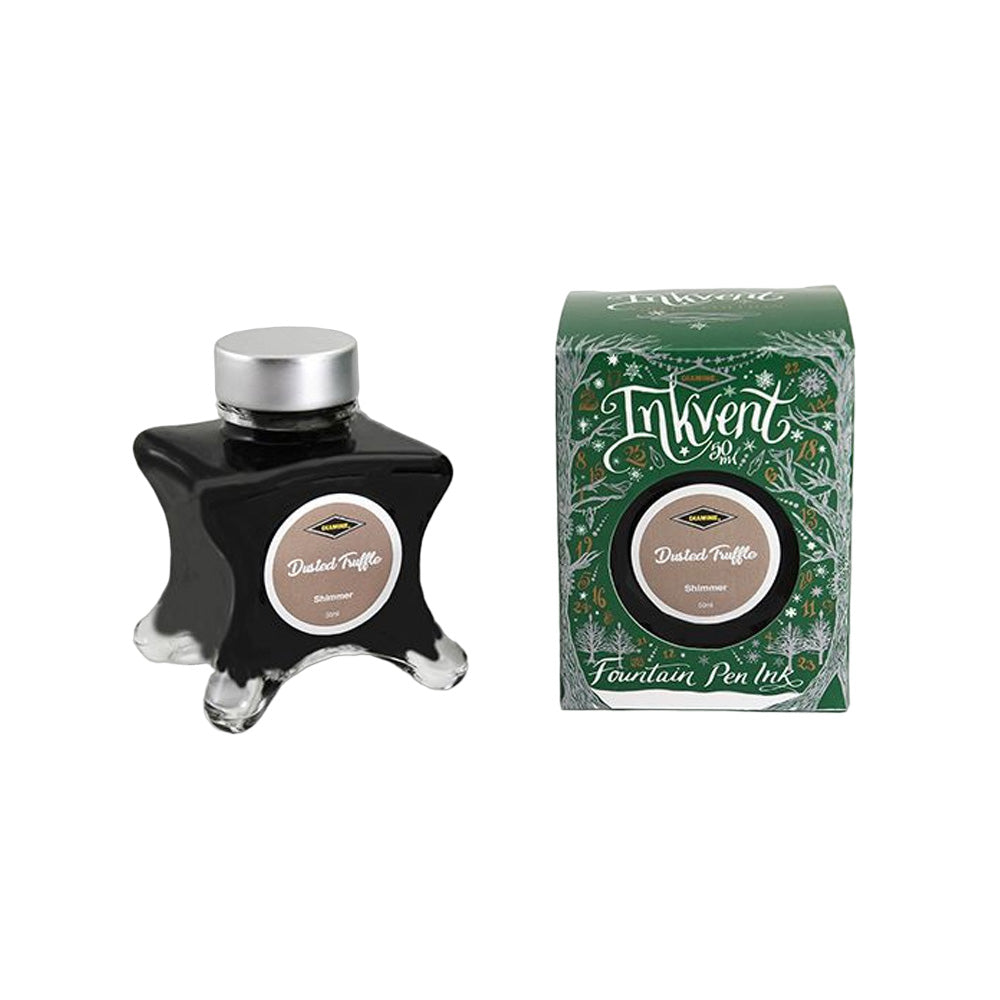 Diamine Inkvent Green Edition Shimmer Ink 50ml Bottle - Dusted Truffle