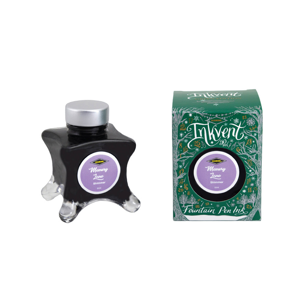 Diamine Inkvent Green Edition Shimmer Ink 50ml Bottle - Memory Lane