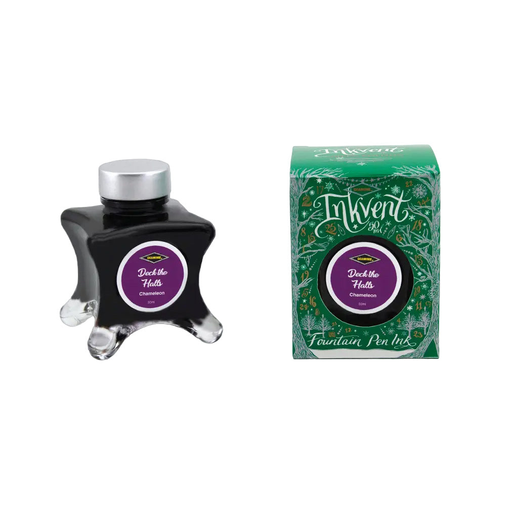 Diamine Inkvent Green Edition Chameleon Ink 50ml Bottle - Deck the Halls