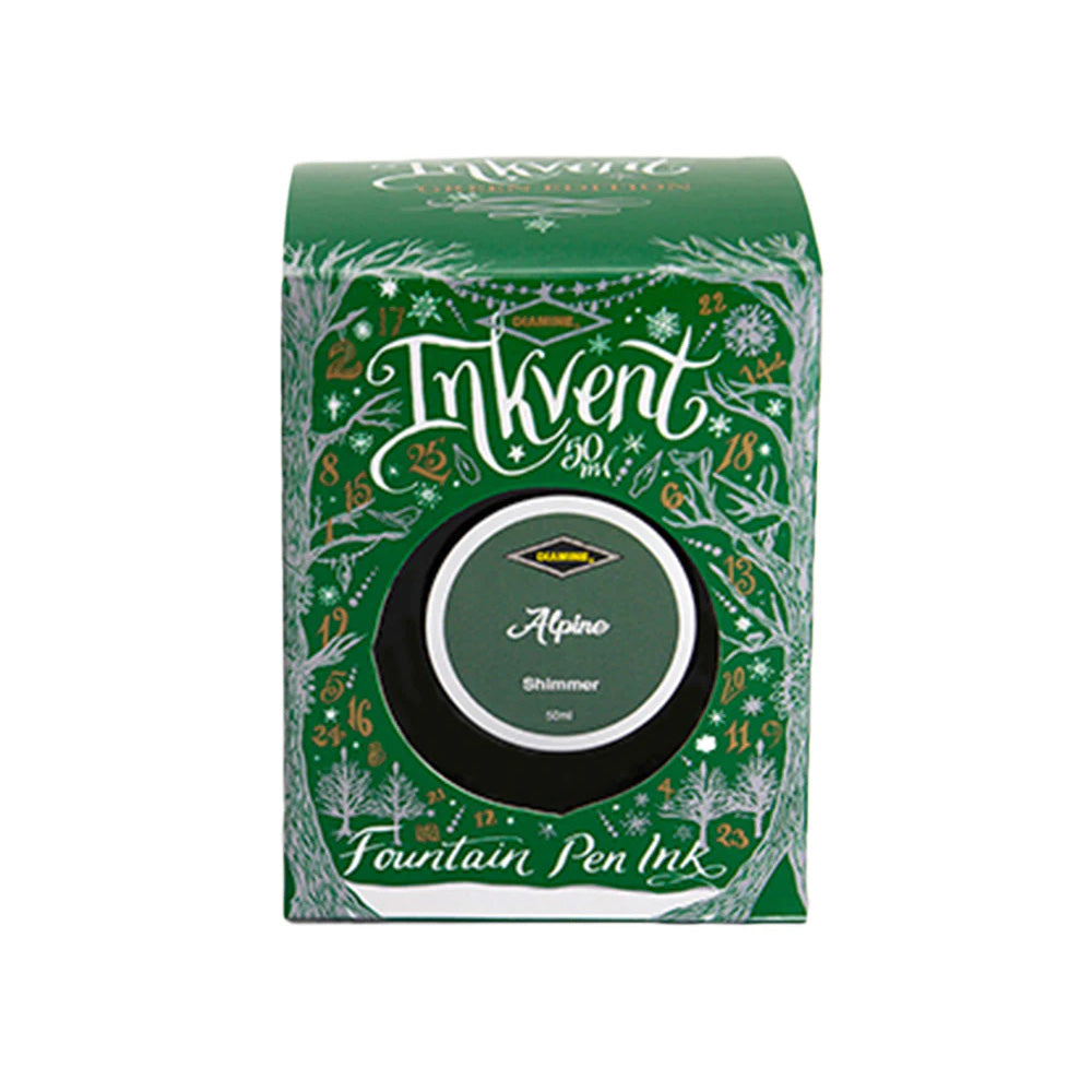 Diamine Inkvent Green Edition Shimmer Ink 50ml Bottle - Alpine