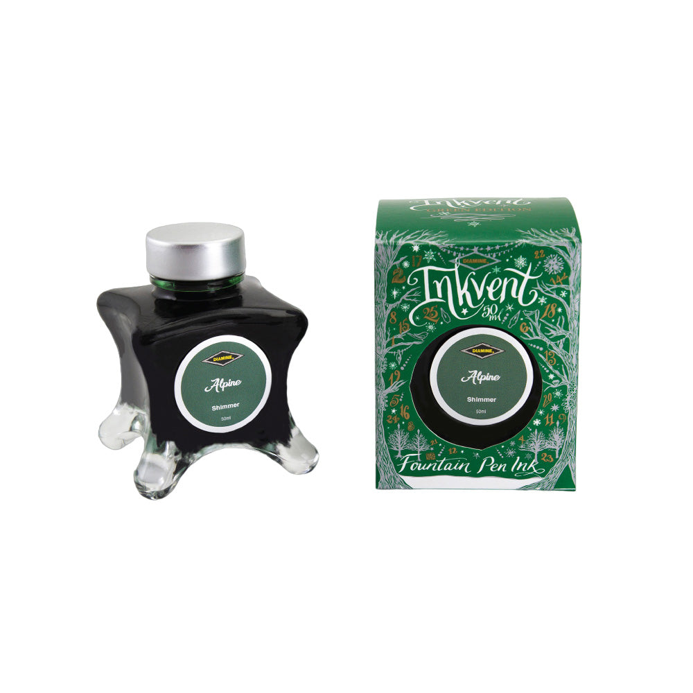 Diamine Inkvent Green Edition Shimmer Ink 50ml Bottle - Alpine