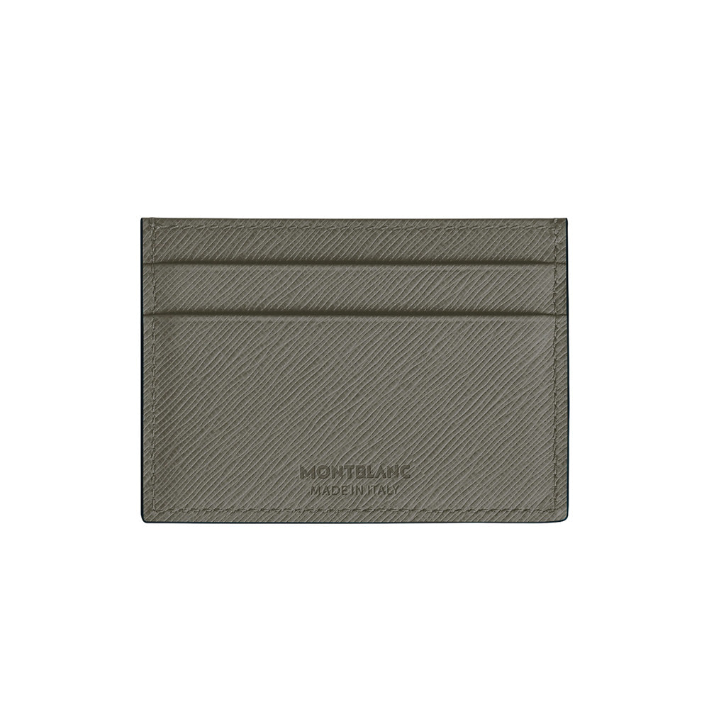 Made from luxurious Saffiano-printed leather in medium grey, this card holder adds a stylish dimension to everyday life. With space for up to five credit cards, it ensures you keep your core essentials with you on the go. The Montblanc emblem details the front side. Material : Leather Leather : Saffiano-printed ink grey leather Color : Medium Grey Lining : Fabric Dimensions : 110 X 5 X 75 mm Country of Origin : Italy