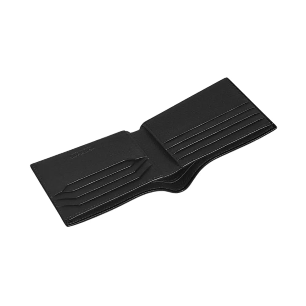 Montblanc Soft Grain Black Leather Wallet 8cc