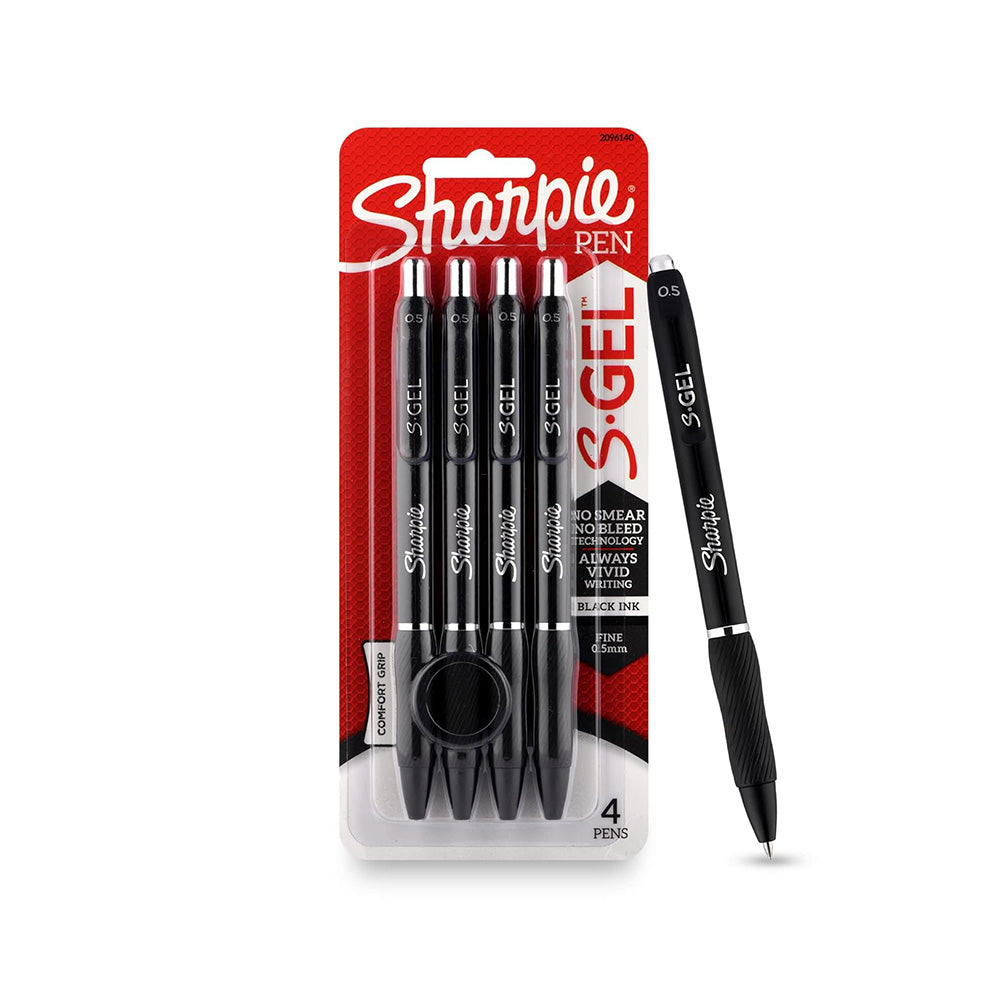 Sharpie Black 0.5mm Gel Ink Pen Set of 4