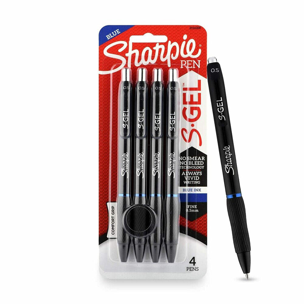 Sharpie Blue 0.5mm Gel Ink Pen Set of 4