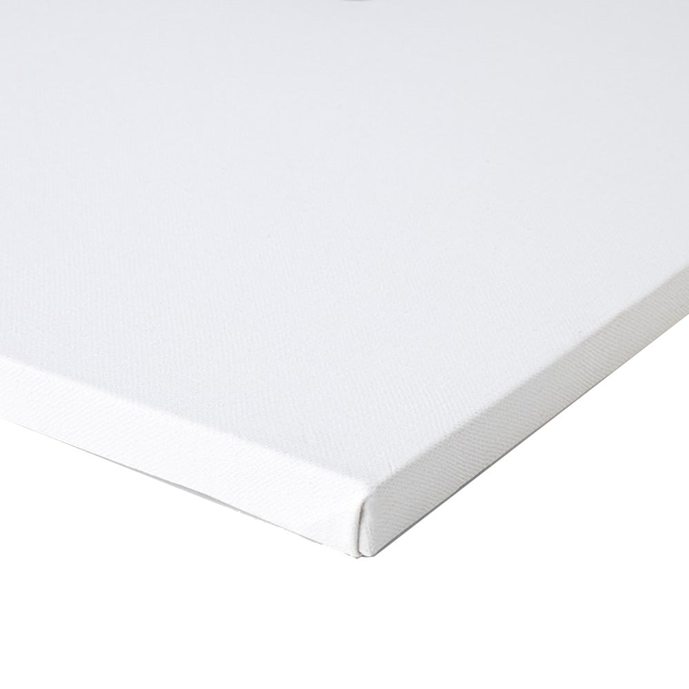 A high-quality, primed cotton canvas that is stretched on wedge joint frames made of superior seasoned wood. Made using acid-free, medium grain fabric Coated with a triple layer of acrylic primer Optimum priming for right hold and glide Hand-stretched for the best results Back stapled on a wedge-joint frame for ease in stretching and re-stretching Thoughtfully-designed wooden frame for a uniform look Suitable for both oil and acrylic painting Size - 25 cm x 30 cm (10 Inch X 12 Inch) Country of Origin: India