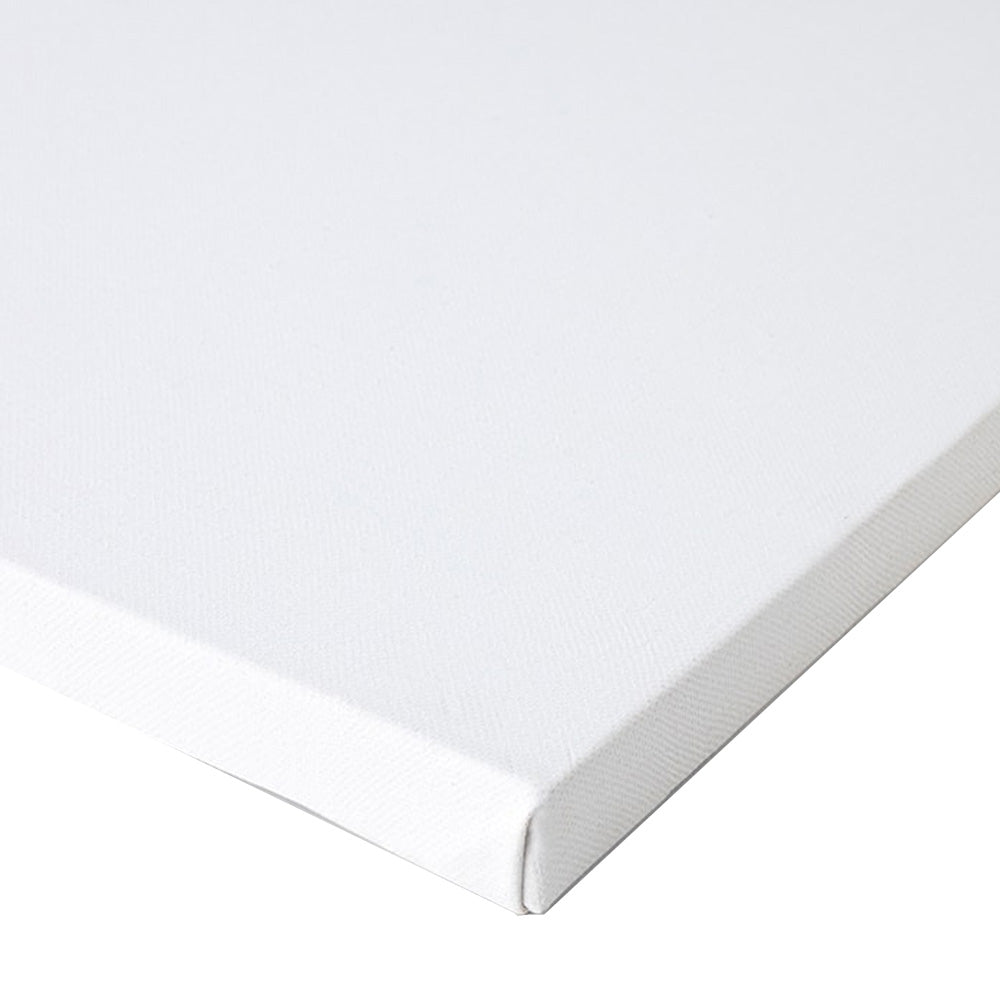 A high-quality, primed cotton canvas that is stretched on wedge joint frames made of superior seasoned wood. Made using acid-free, medium grain fabric Coated with a triple layer of acrylic primer Optimum priming for right hold and glide Hand-stretched for the best results Back stapled on a wedge-joint frame for ease in stretching and re-stretching Thoughtfully-designed wooden frame for a uniform look Suitable for both oil and acrylic painting Size - 50cm x 60cm (20 Inch X 24 Inch) Country of Origin: India