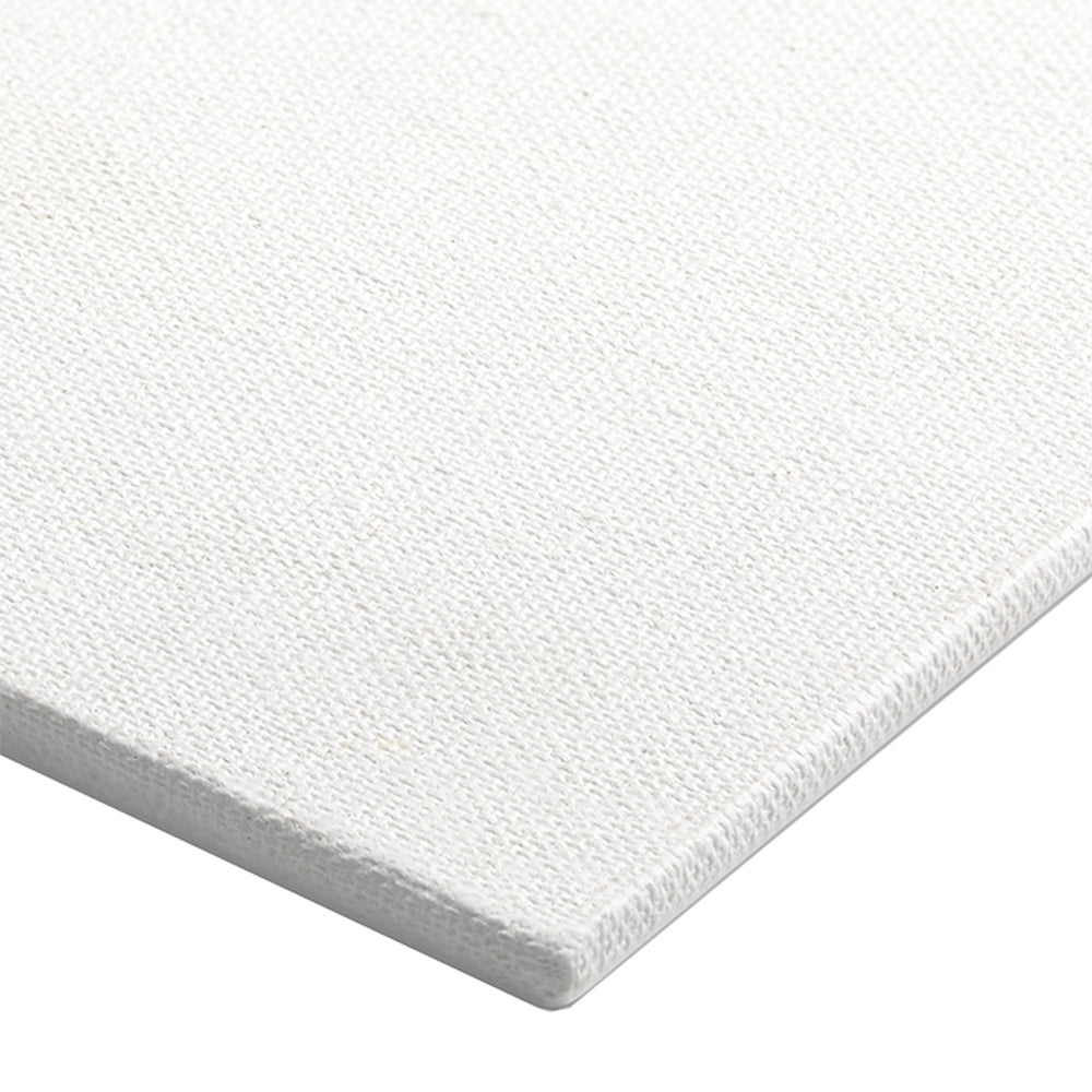 Acid-free, hardboard pasted with a cotton canvas for rigid painting surface, ideal for works with relief and embellishments. Made using acid-free, medium grain fabric Coated with a triple layer of acrylic primer Optimum priming for right hold and glide Pasted on an acid-free board with safe adhesive Suitable for beginners as well as small and multi-canvas work Suitable for both oil and acrylic painting Size - 30cm x 30cm (12 Inch X 12 Inch) Country of Origin: India