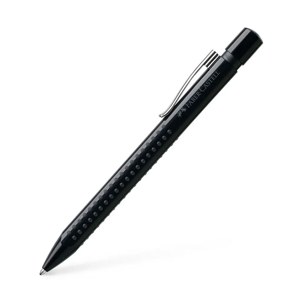 Grip 2010 Harmony ballpoint pen,  M blue, black The concept Grip 2010 convinces all writers who love fresh, trendy colors. Sophisticated ergonomics and great design. The characteristic dots are in contrast to the shaft colours. Hours of tireless writing thanks to the ergonomic triangular shape and ideally balanced weight Soft grip zone for a secure, non-slip grip With replaceable large capacity refill Line width: M Material: Plastic   Barrel colour: black Writing colour: blue Made in Germany