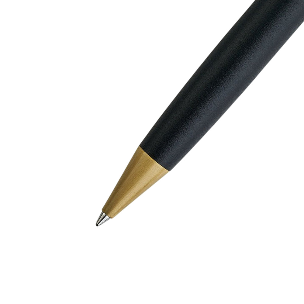 Swissbrand 2501 Matte Black Lacquer with Gold Trim Ballpoint Pen