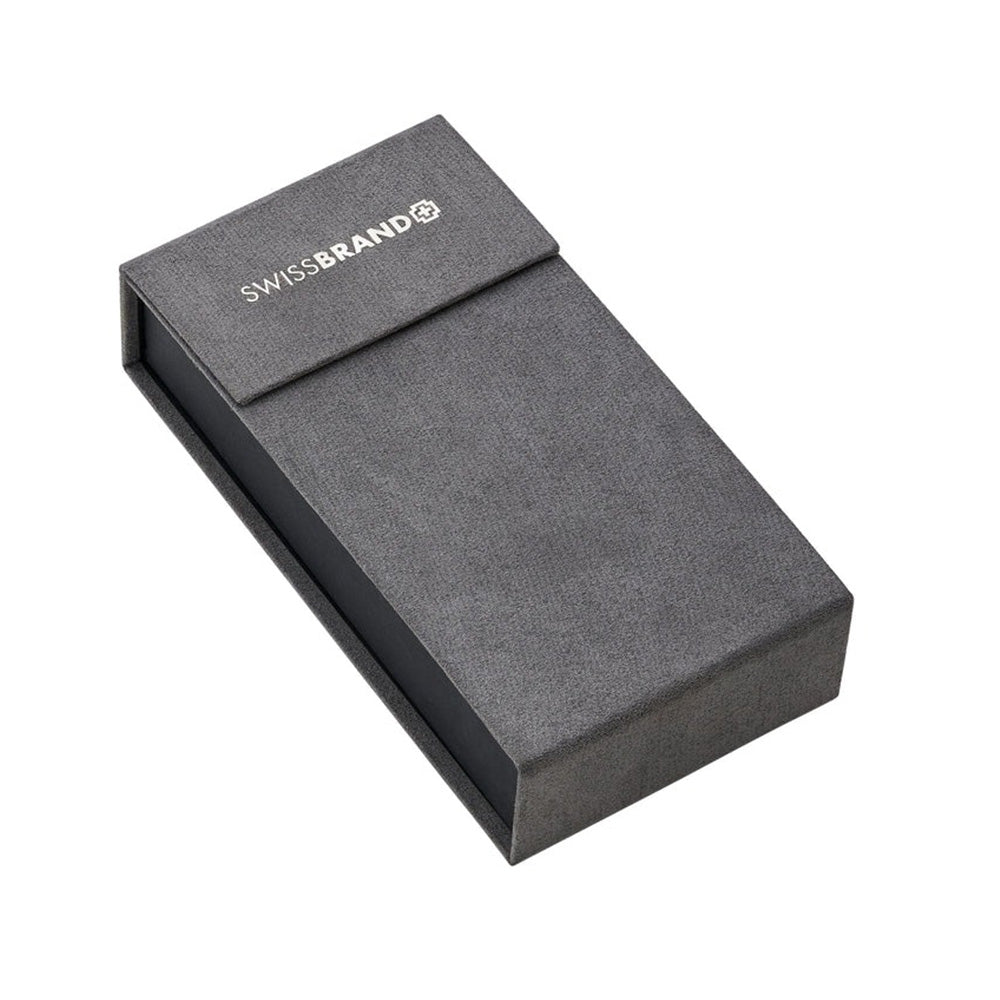 Swissbrand 2502 Matte Brown Lacquer with Polished Brown PVD Trim Fountain Pen - Medium Nib