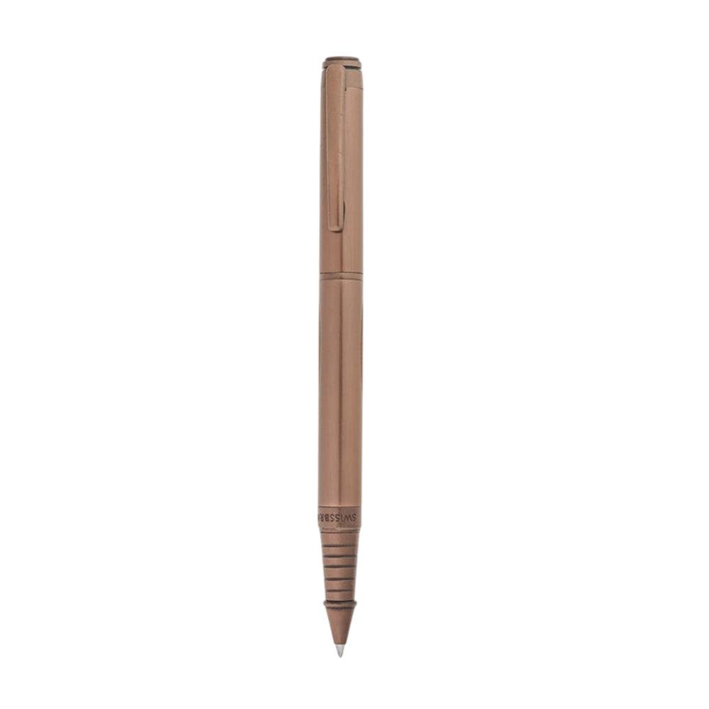 Swissbrand 2502 Matte Brown Lacquer with Matching Brown Trim Rollerball Pen