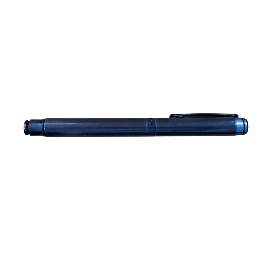 Swissbrand 2503 Matte Blue Lacquer with Polished Blue PVD Trim Fountain Pen - Medium Nib