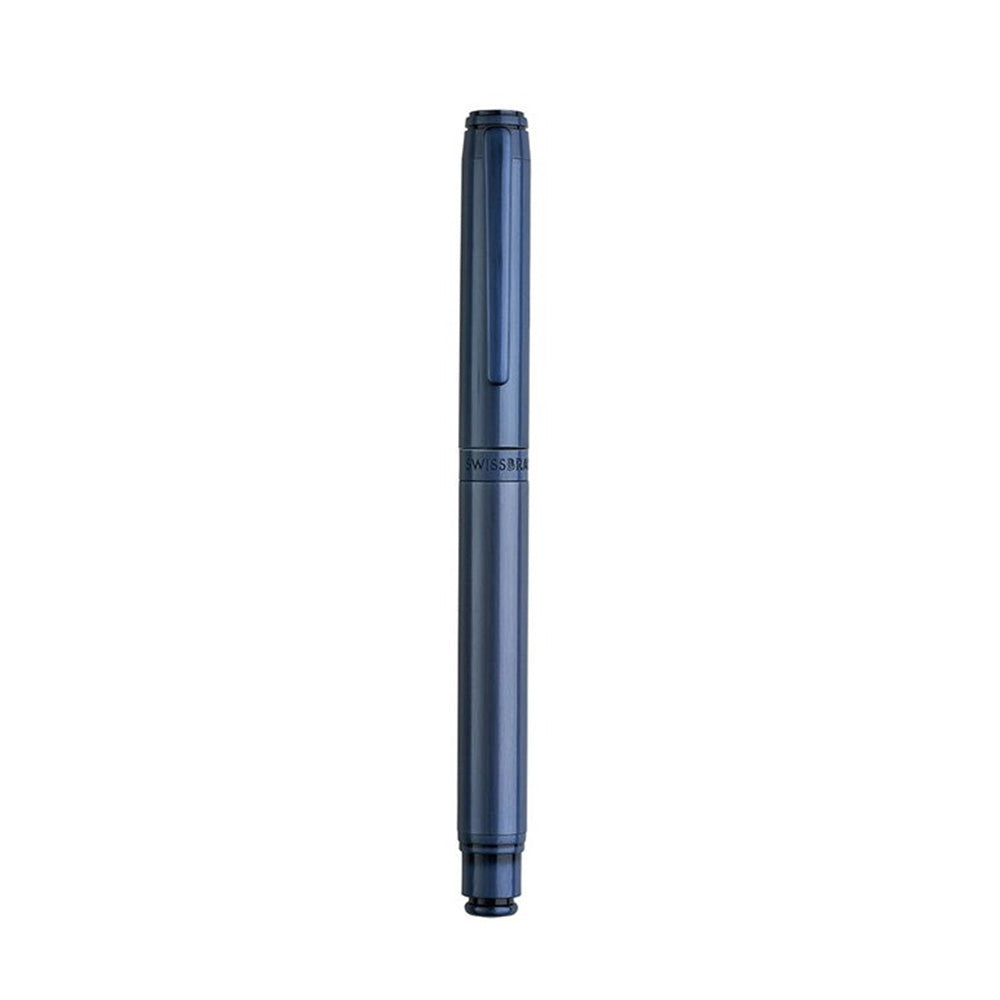 Swissbrand 2503 Matte Blue Lacquer with Matching Blue Trim Rollerball Pen