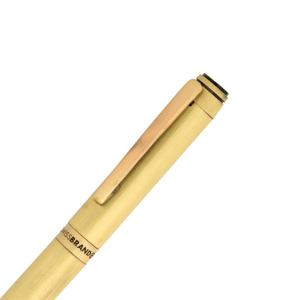 Swissbrand 2504 Matte Gold Lacquer with Gold Trim Rollerball Pen