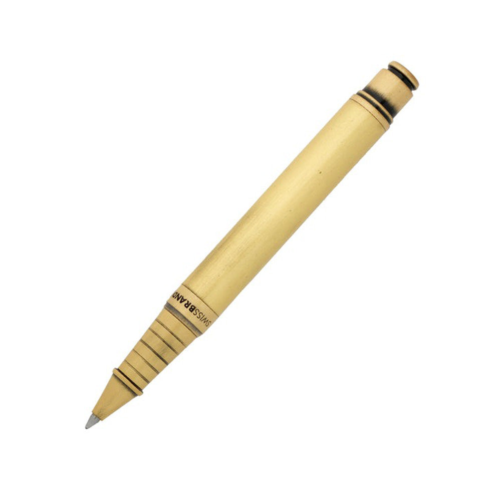 Swissbrand 2504 Matte Gold Lacquer with Gold Trim Rollerball Pen