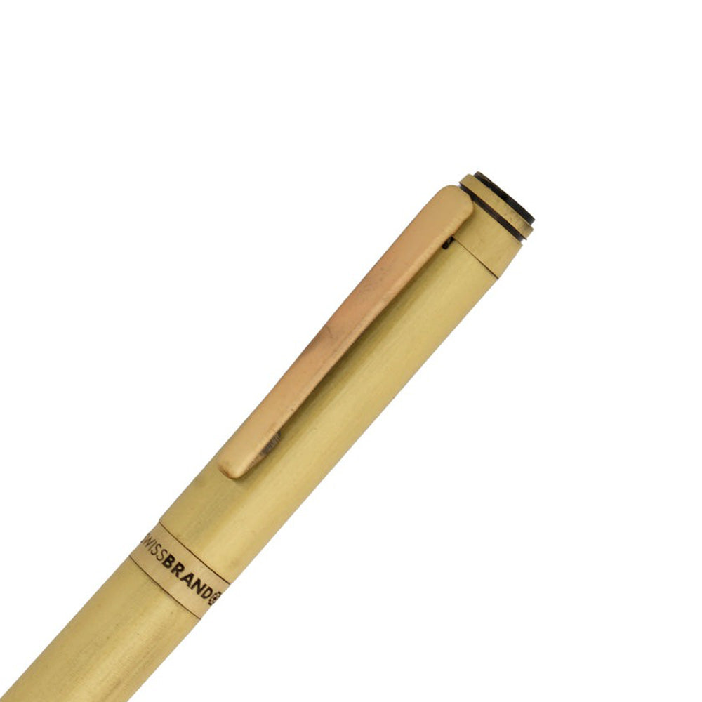Swissbrand 2504 Matte Gold Lacquer with Gold Trim Ballpoint Pen