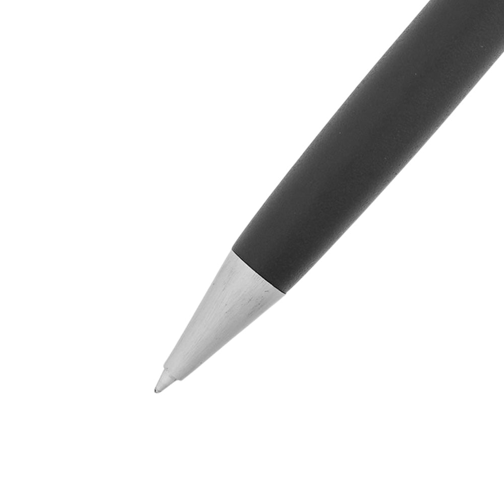 Swissbrand 2511 Matte Black with Black Gem Embedded Chrome Trim Ballpoint Pen