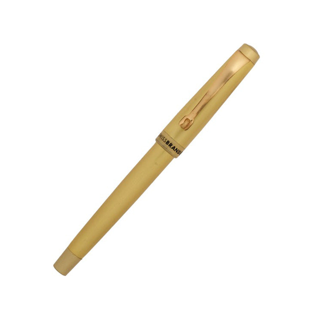 Swissbrand 2515 Matte Gold Lacquer with Gold Trim Rollerball Pen