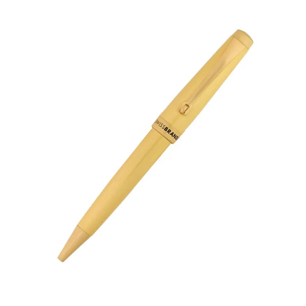 Swissbrand 2515 Matte Gold Lacquer with Matching Matte Gold Trim Ballpoint Pen