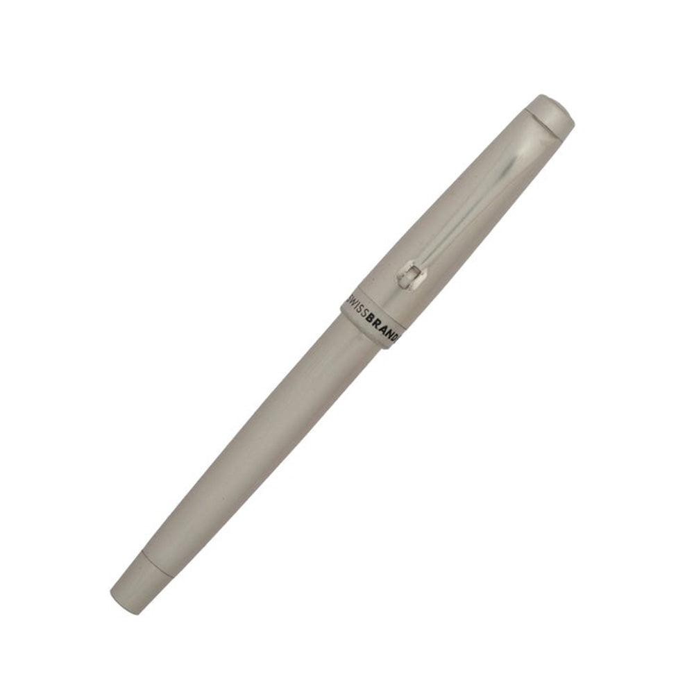 Swissbrand 2516 Matte Chrome Lacquer with Chrome Trim Rollerball Pen