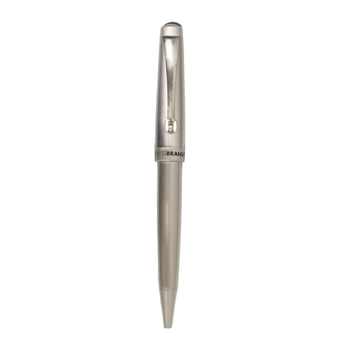 Swissbrand 2516 Matte Chrome Lacquer with Chrome Trim Ballpoint Pen