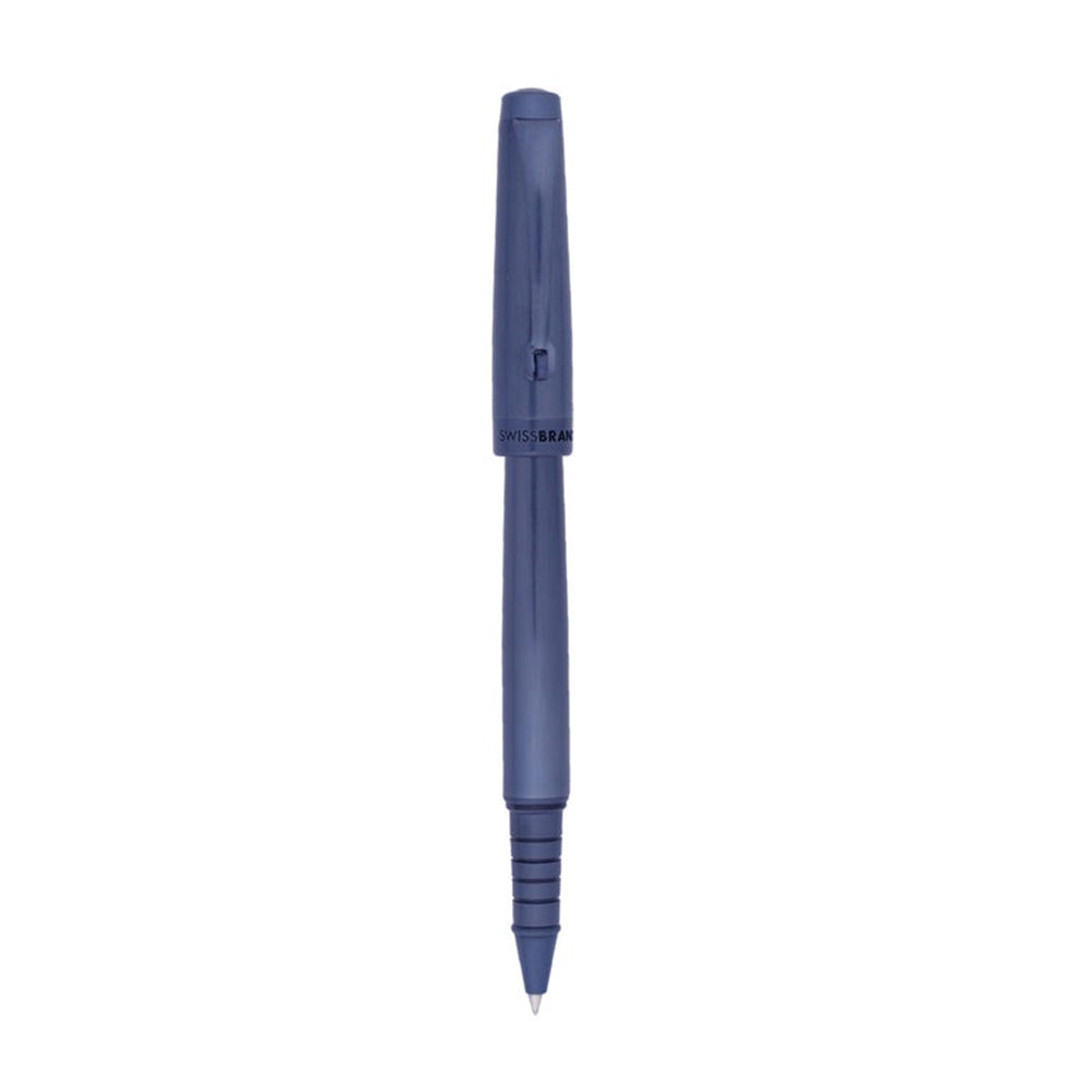 Swissbrand 2517 Matte Blue Lacquer with Blue Trim Rollerball Pen