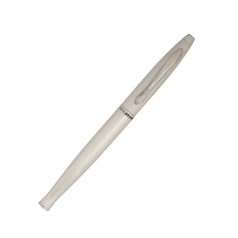 Swissbrand 2520 Matte Chrome Lacquer with Chrome Trim Rollerball Pen