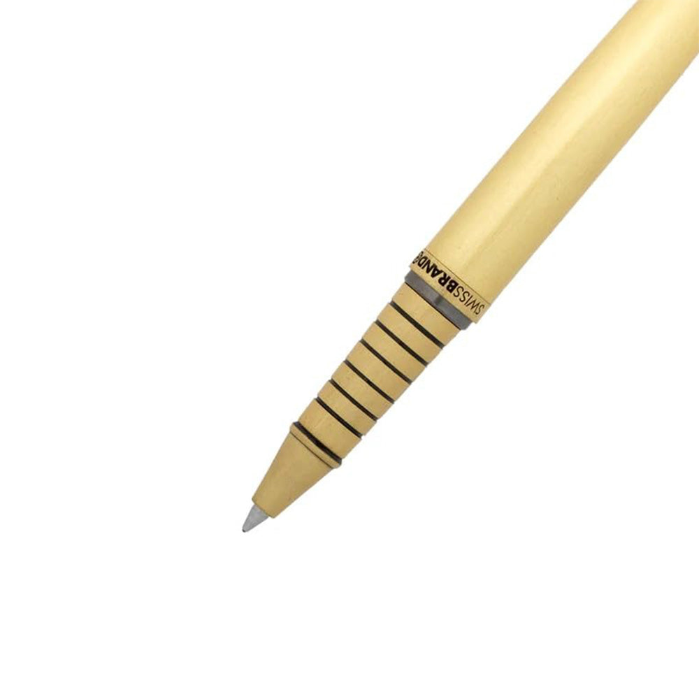 Swissbrand 2521 Matte Gold Lacquer with Gold Trim Rollerball Pen