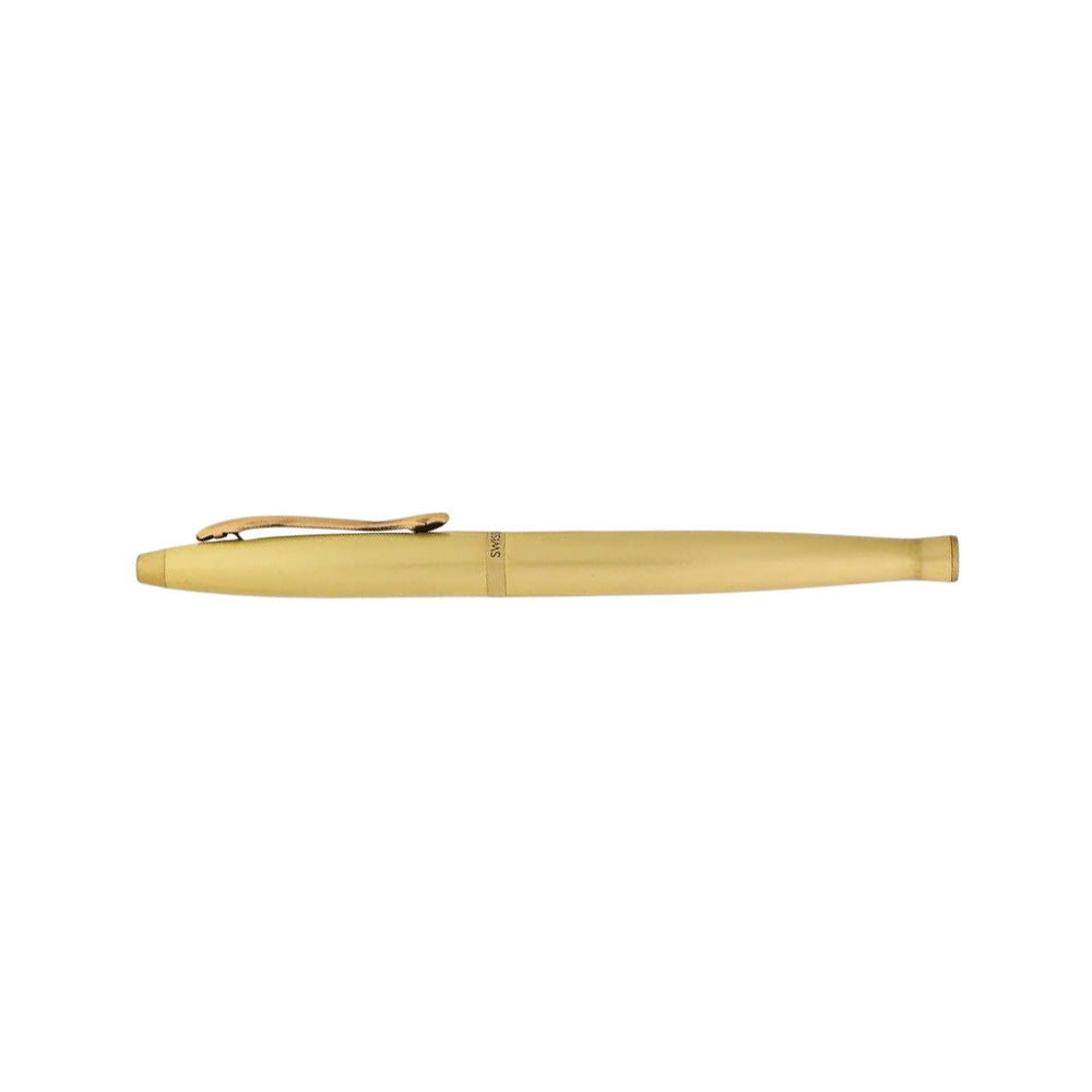 Swissbrand 2521 Matte Gold Lacquer with Gold Trim Rollerball Pen