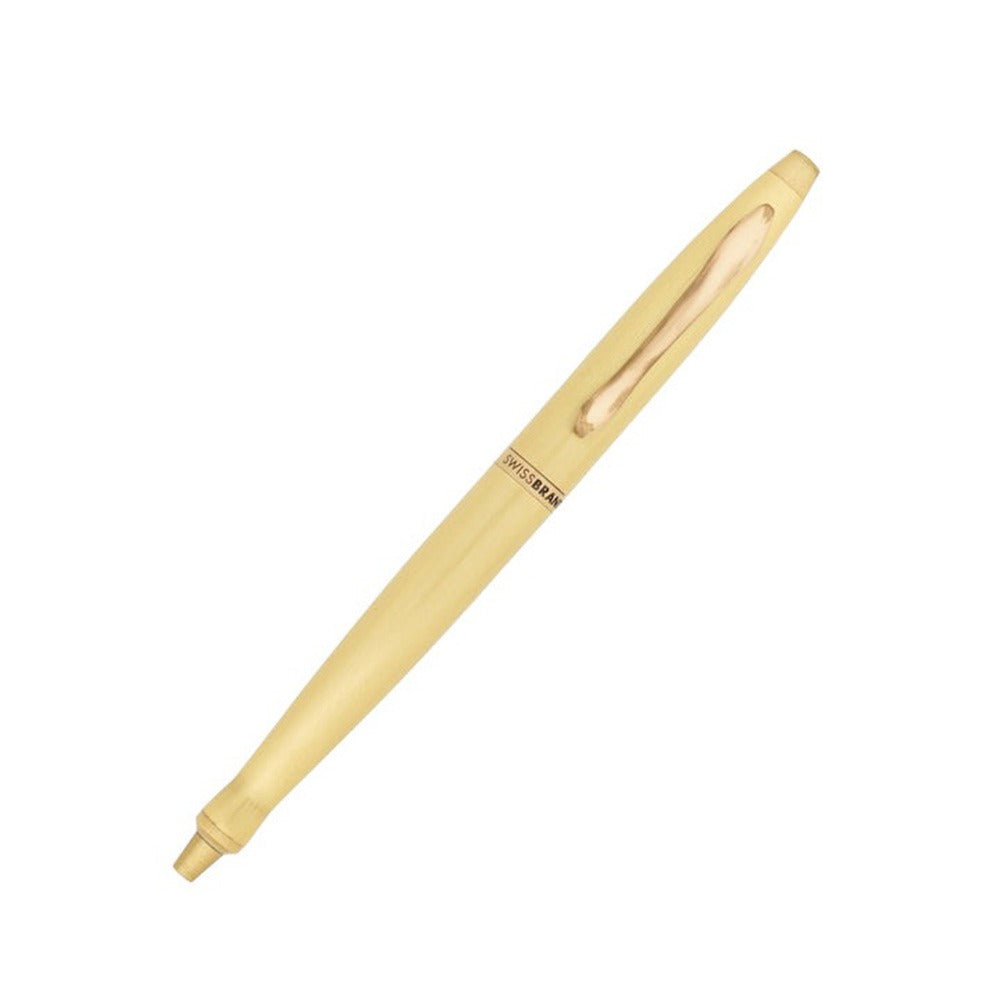Swissbrand 2521 Matte Gold Lacquer with Polished Gold Trim Ballpoint Pen