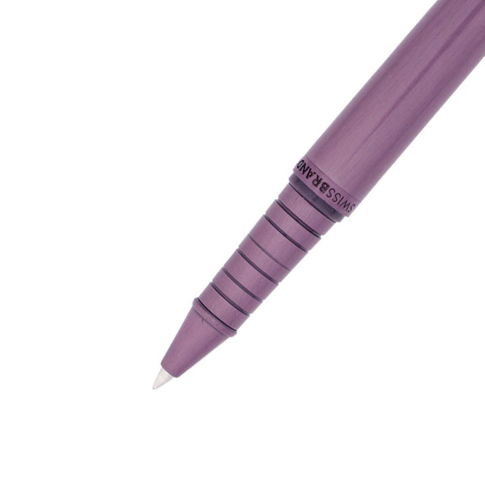 Swissbrand 2522 Matte Purple Lacquer with Matching Purple Trim Rollerball Pen