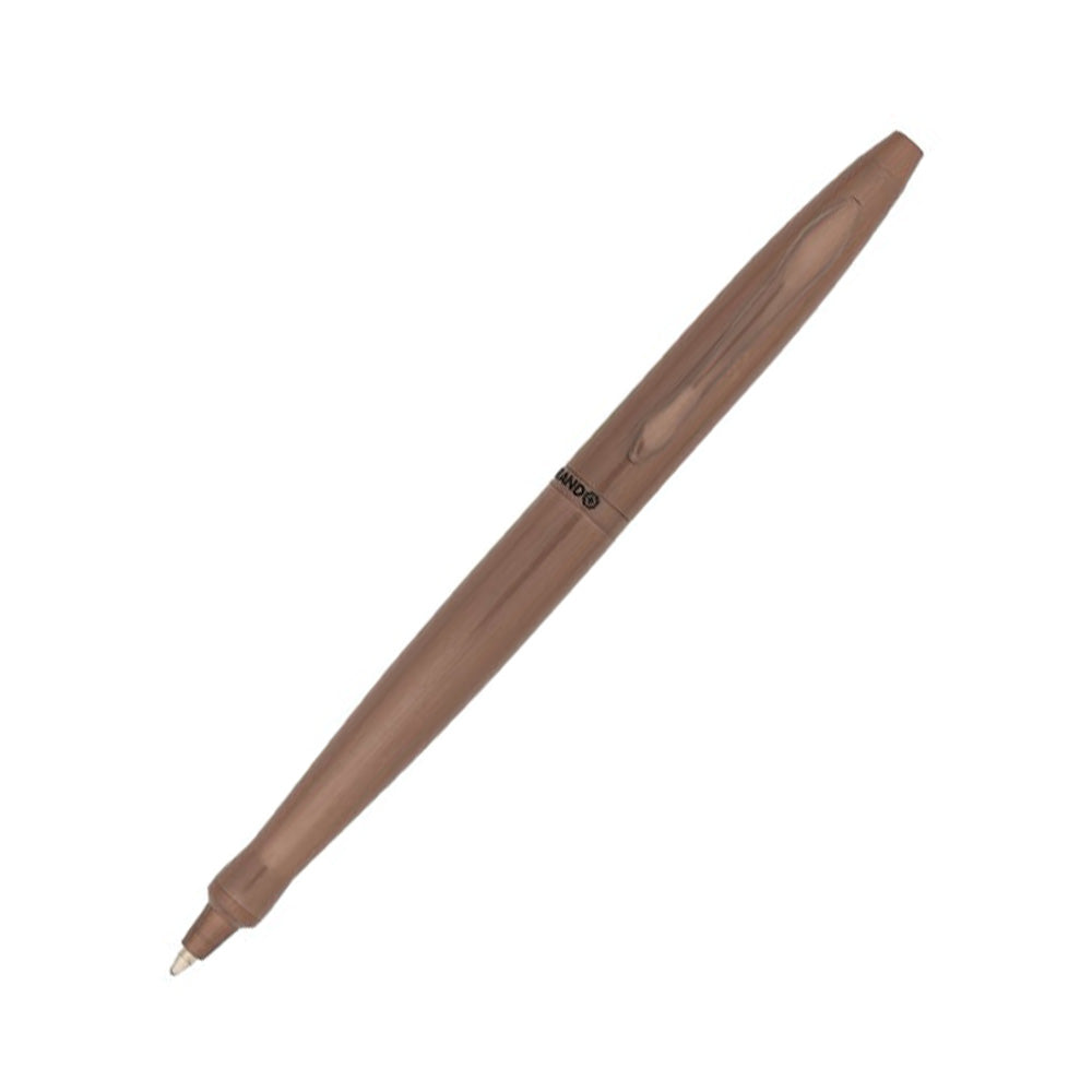 Swissbrand 2523 Matte Brown Lacquer with Polished Brown Trim Ballpoint Pen