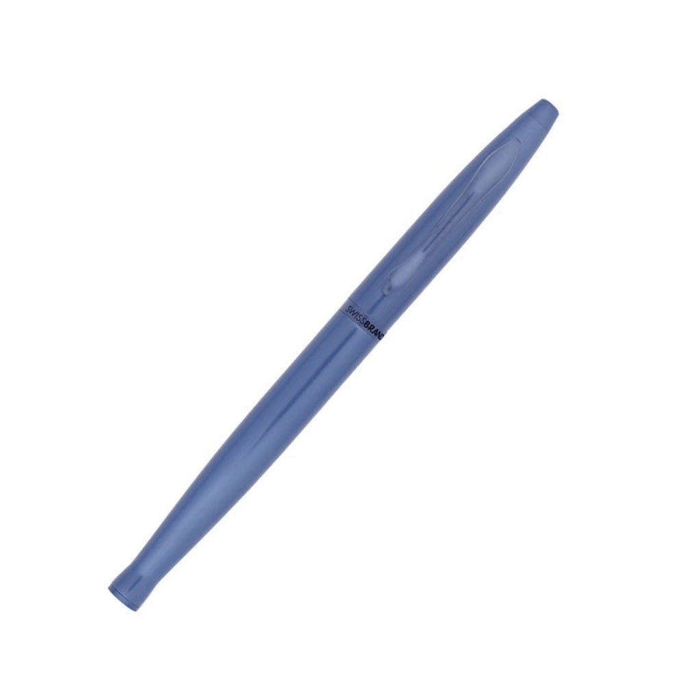 Swissbrand 2524 Matte Blue Lacquer with Matching Blue Trim Rollerball Pen
