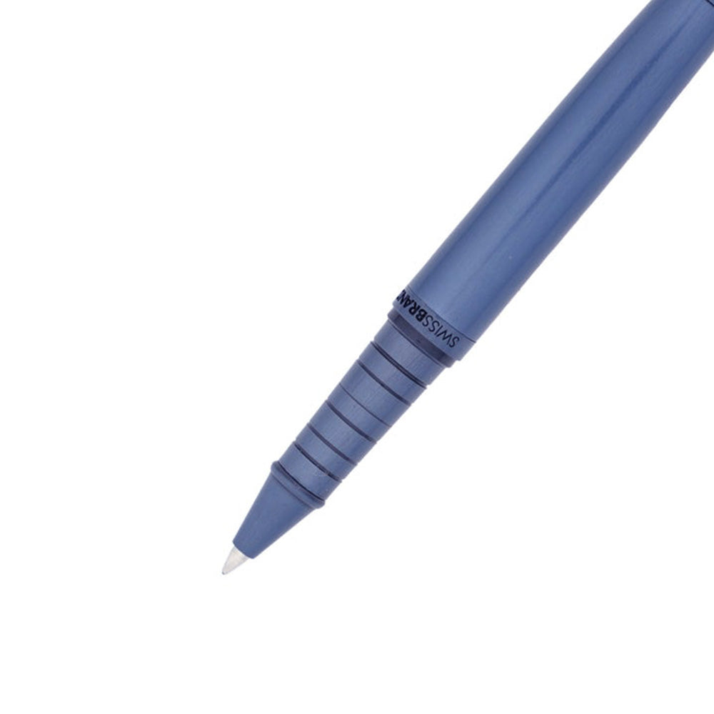 Swissbrand 2524 Matte Blue Lacquer with Matching Blue Trim Rollerball Pen
