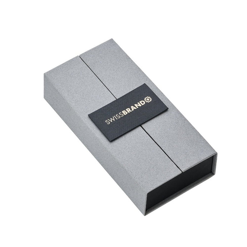 Swissbrand 2525 Matte Black Lacquer with Gold Trim Rollerball Pen