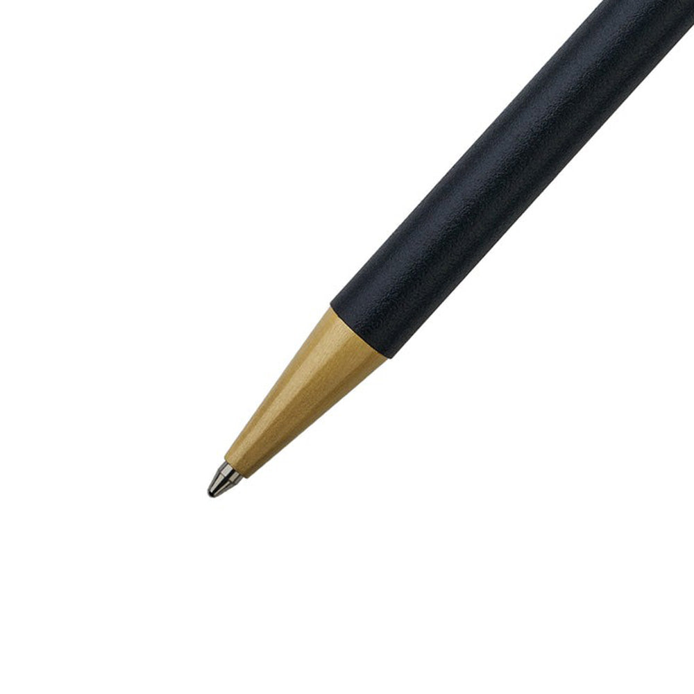 Swissbrand 2529 Matte Black Lacquer with Gold Trim Ballpoint Pen