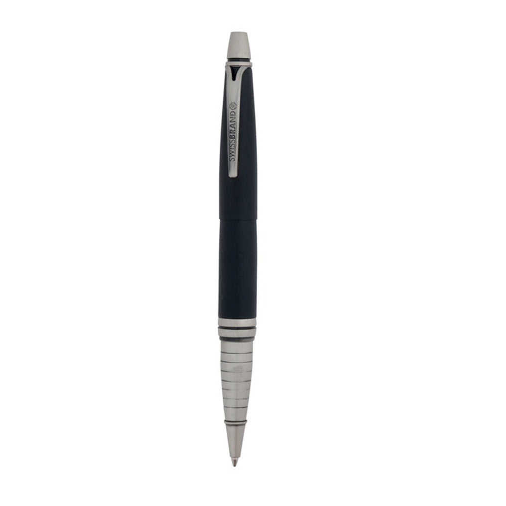Swissbrand 2532 Matte Black with Chrome Trim Ballpoint Pen