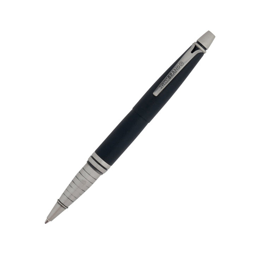 Swissbrand 2532 Matte Black with Chrome Trim Ballpoint Pen