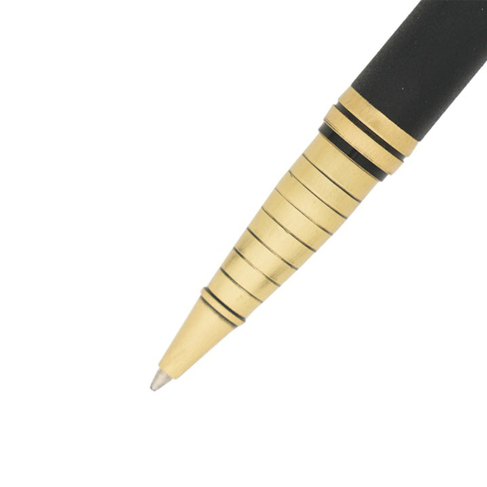 Swissbrand 2533-22 Matte Black Lacquer with Gold Trim Ballpoint Pen