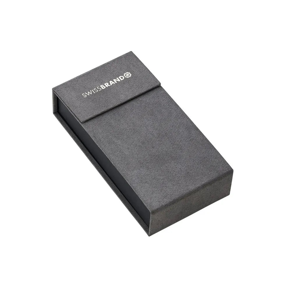 Swissbrand 2537 Gloss Gunmetal Lacquer with Matching Trim Fountain Pen - Medium Nib