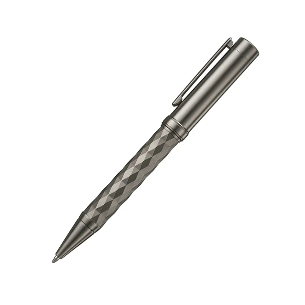 Swissbrand 2552 Ashler Crest Gunmetal Finish & Diamond Pattern GMT Ballpoint Pen
