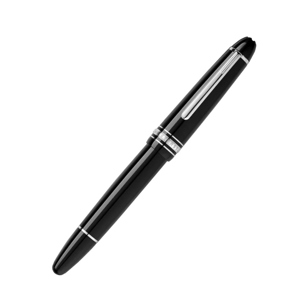 Montblanc Meisterstück Black with Platinum-Coated LeGrand Fountain Pen - 14Kt Gold Broad Nib