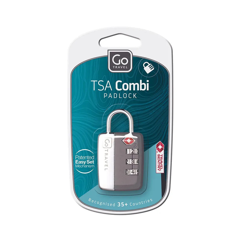 Go Travel TSA Combi Padlock - Grey