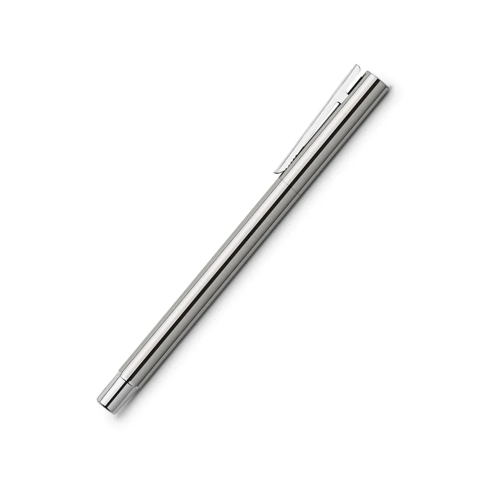 Faber-Castell Neo Slim Silver Shiny Stainless Steel Rollerball Pen