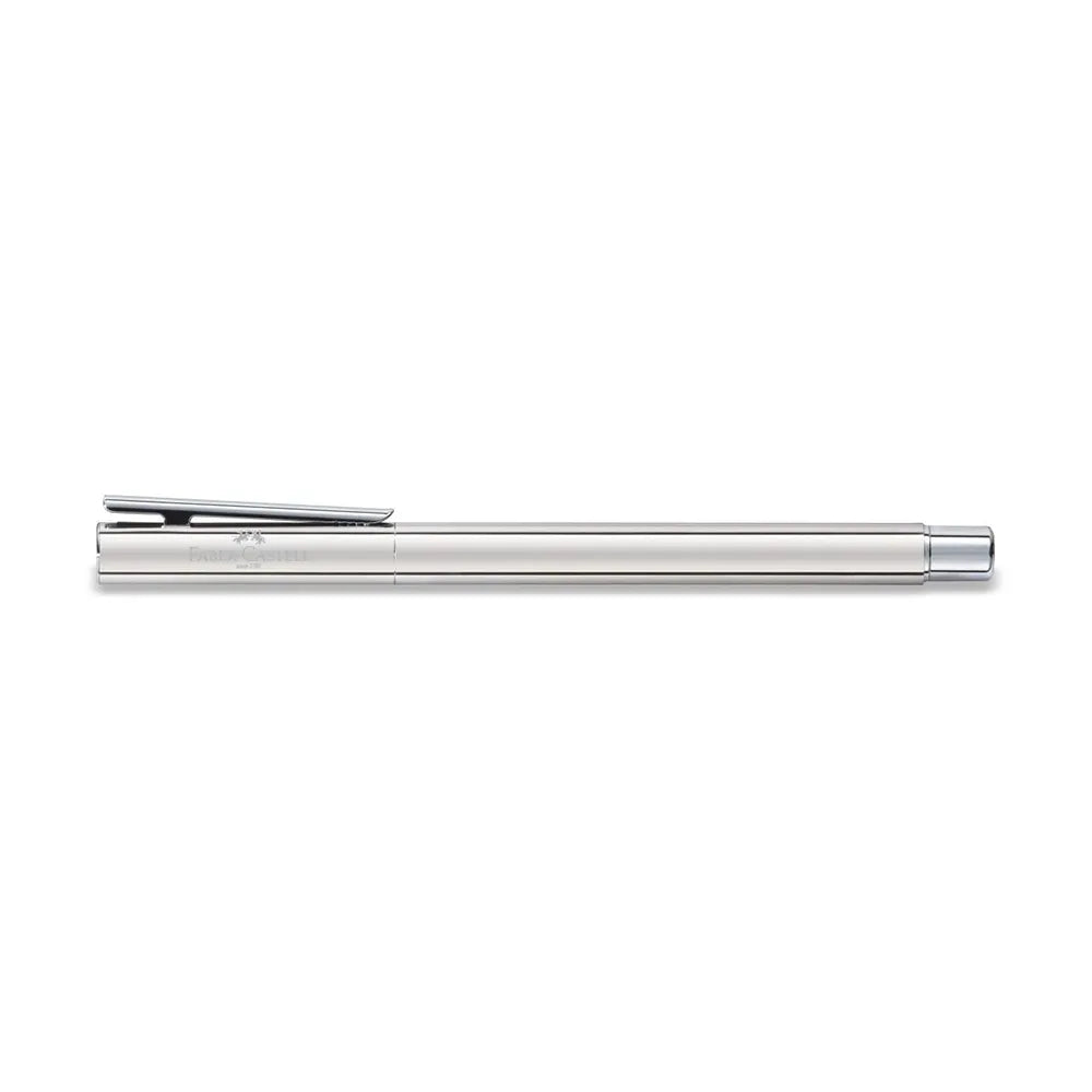 Faber-Castell Neo Slim Silver Shiny Stainless Steel Rollerball Pen