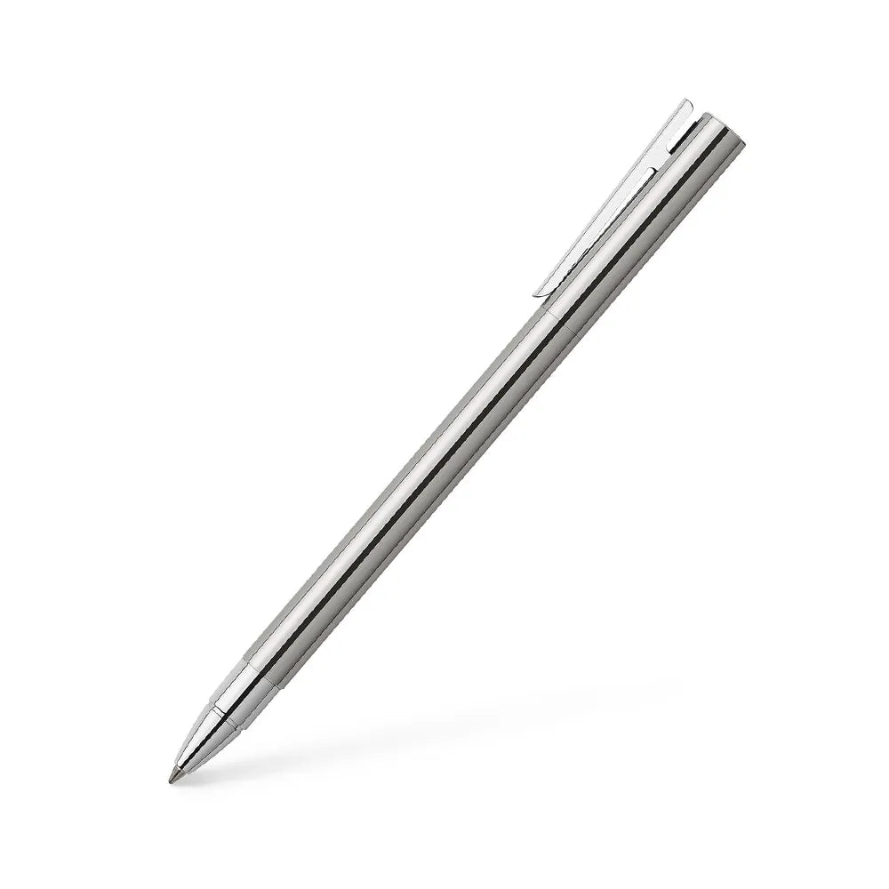 Faber-Castell Neo Slim Silver Shiny Stainless Steel Rollerball Pen