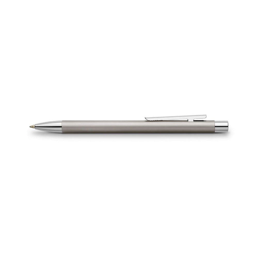 Faber-Castell Neo Slim Silver Matt Stainless Steel Ballpoint Pen