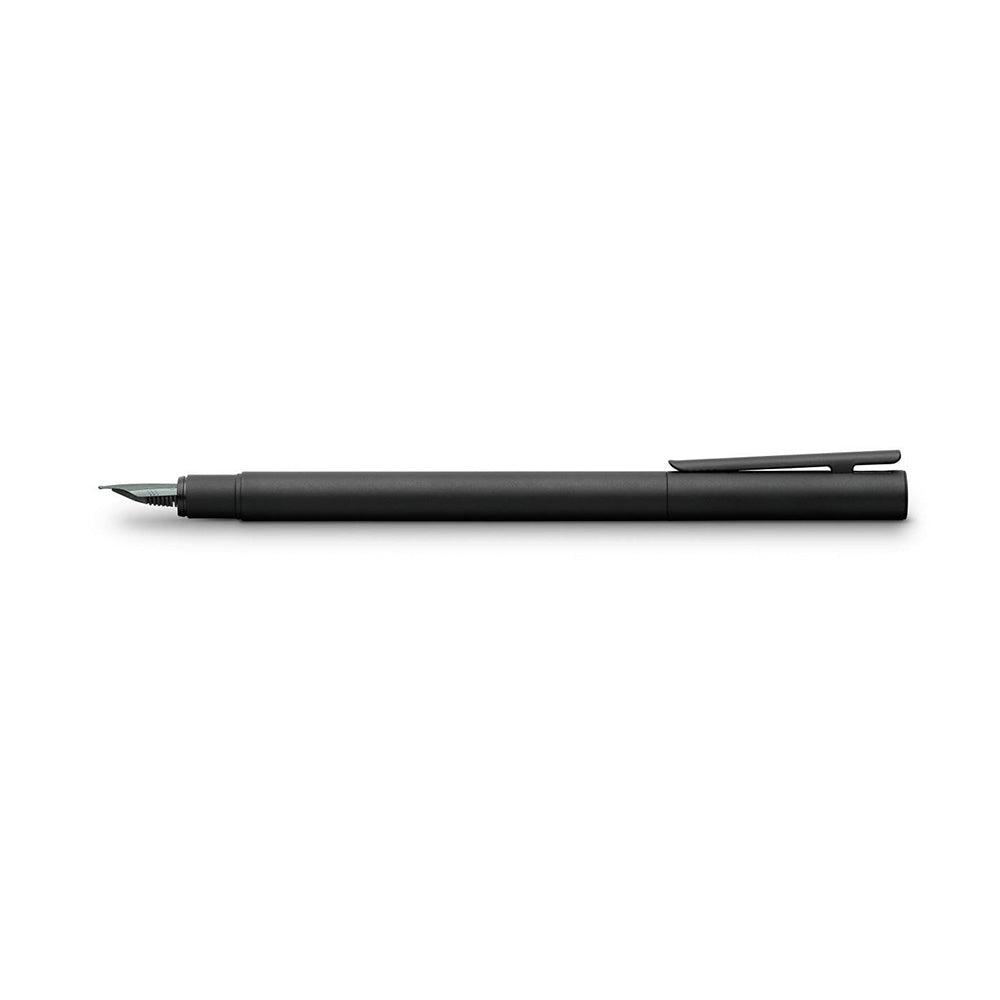 Faber-Castell Neo Slim Metal Black with Black PVD Trim Fountain Pen - Medium Nib
