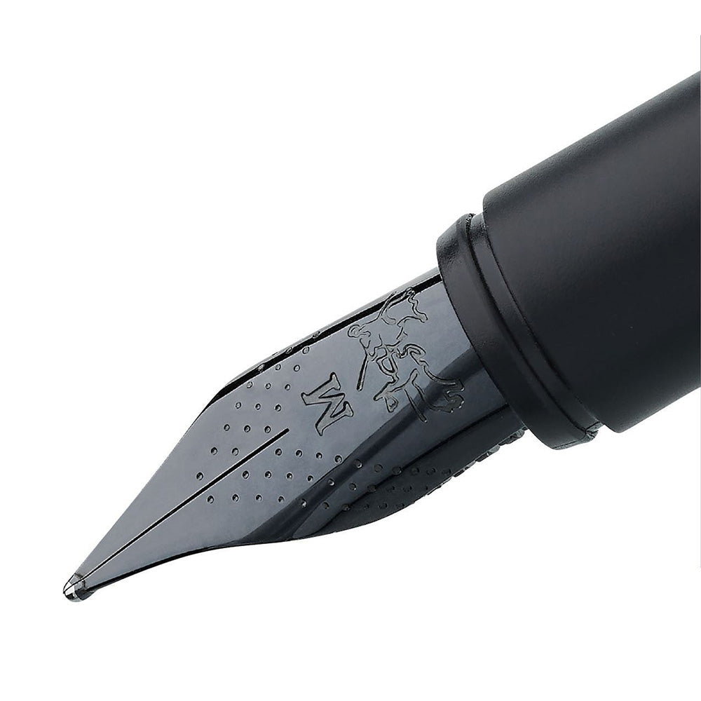 Faber-Castell Neo Slim Metal Black with Black PVD Trim Fountain Pen - Medium Nib